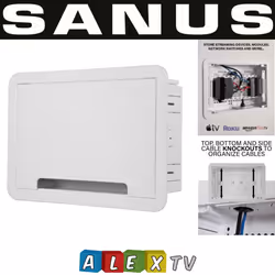SANUS 9" and 17" Inch TV In-Wall Media Box for various multipurposes applications - 9" Inch