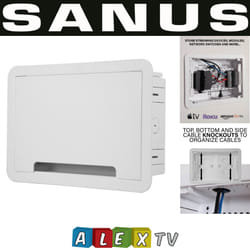 SANUS 9" and 17" Inch TV In-Wall Media Box for various multipurposes applications - 9" Inch