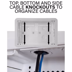 SANUS 9" and 17" Inch TV In-Wall Media Box for various multipurposes applications - 9" Inch