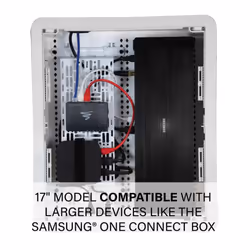 SANUS 9" and 17" Inch TV In-Wall Media Box for various multipurposes applications - 17" Inch