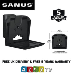 SANUS WSWME31 Black Single Tilt Swivel Speaker Wall Mounts For Sonos Era 300