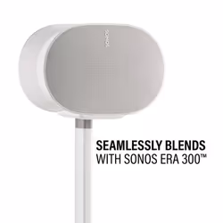 SANUS WSSE31 White Single Fixed Height Speaker Stand for Sonos Era 300 FREE POST