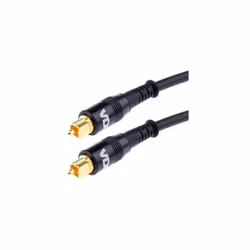 Van Damme VDC Toslink Plug to Plug Optical Cable Range 0.25m in Black
