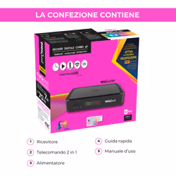 Tivusat Digiquest Q80 4K Ultra HD with Activated Tivusat Card for Italian TV
