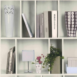 AS Creation Vintage Wooden Shelf Bookcase Wallpaper Contemporary Paste The Wall