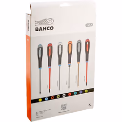 Bahco 9888S BE-9888s VDE Ergo Slot/Pozi Screwdriver Set (7 Pieces)