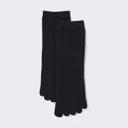 Uniqlo Japan Finger Half Socks - 08 DARK GRAY/2729