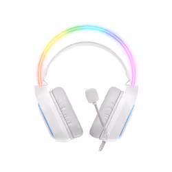 ONIKUMA X22 USB + 3.5mm Colorful Light Wired Gaming Headset with Mic, Cable length: 1.8m(White)