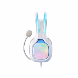 ONIKUMA X22 USB + 3.5mm Colorful Light Wired Gaming Headset with Mic, Cable length: 1.8m(White)