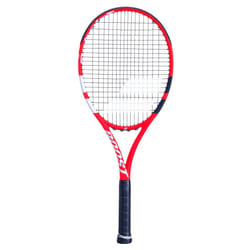 BABOLAT Boost S Strung Racket  Adult Unisex  Red Black White (White)