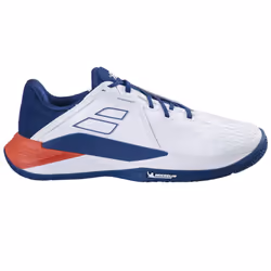 Babolat Men's Propulse Fury All Court Tennis Shoes White/Estate Blue/