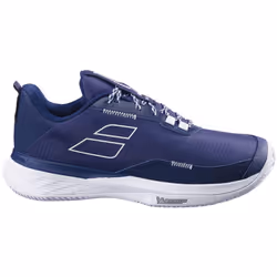 Babolat Men's SFX Evo All Court Tennis Shoes  Dark Blue/White (Men's US Size 10.5)