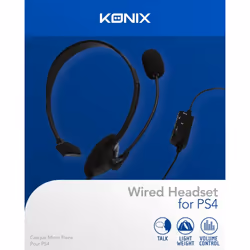 Konix 61881177082 headphones/headset Wired Head-band Gaming Black