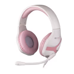 Konix Geek Girl Crystal, Wired, Gaming, 20 - 20000 Hz, Headset, Pink, White