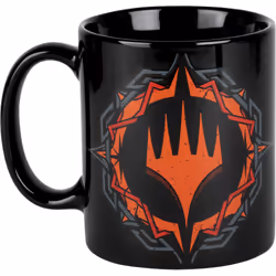 Konix 78441120377, Single, 320 L, Black, Red, Ceramic, Mug, Universal