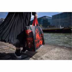 Konix KX DND SHOPPING BAG MONSTERS Black, Red Tote bag - Additional view 3