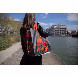 Konix KX DND SHOPPING BAG MONSTERS Black, Red Tote bag - Additional view 4