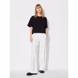 Uniqlo Japan Wide Trousers Jeans Long - 69 NAVY/M