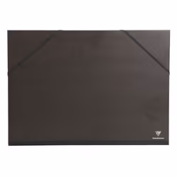 Clairefontaine 3329680448009, Conventional file folder, Black, Elastic band, 470 mm, 340 mm, 6 mm