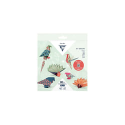95382C - Kit of 60 Sheets of Origami Paper 70g/mÂ², 3 Formats: 10x10cm, 15x15cm, 20x20cm + Video Step-by-Step - 4 Different Models Including 5