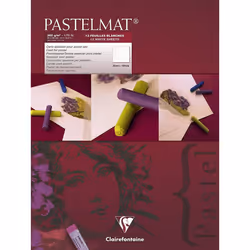 Clairefontaine PastelMat Pastel Card Pad No3, 360 g, 30 x 40 cm, 12 Sheets - White