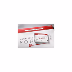 - Ref 96436C - Fontaine Cold Pressed Watercolour Glued Pad (25 Sheets) - 10 x 15cm Size, 300gsm Paper - Suitable for Watercolour Artwork