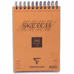 Clairefontaine 96606C, Orange, A5, 100 sheets, 90 g/m², Adult