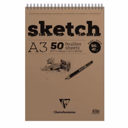 Clairefontaine 3329680969023, Brown, 50 sheets