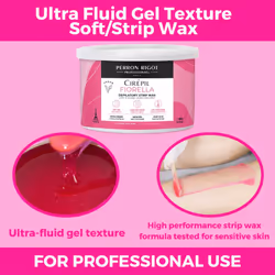 Cirepil - Fiorella - 400g - Soft Wax - Strips Needed/ 14.11 oz Wax Tin - High Performance Hypoallergenic  Removes Hair in One Pass - Ultra-Fluid Gel T