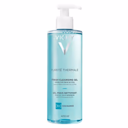 Vichy Puret? Thermale Fresh Cleansing Gel | Formulated With Glycerin & Niacinamide | Gentle Gel Cleanser & Makeup Remover | R ...