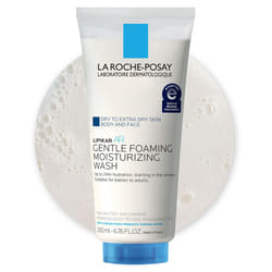 La Roche Posay Lipikar AP+ Gentle Foaming Moisturizing Wash  Shea Butter + Niacinamide + Glycerin  Moisturizing Body Wash & Face Wash For Dry Skin  Na