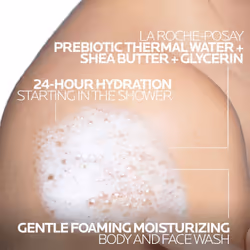 La Roche-Posay Lipikar AP+ Gentle Foaming Moisturizing Wash  Shea Butter + Niacinamide + Glycerin  Moisturizing Body Wash For Dry Skin  National Eczem