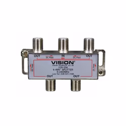 VISION - 4-Way Splitter DC Pass 5-2400MHz V26-204