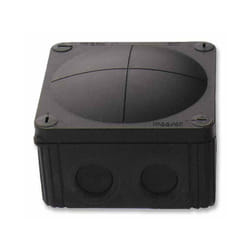 WISKA - Combi Polypropylene IP66/67 Junction Box Black 110 x 110 x 66mm