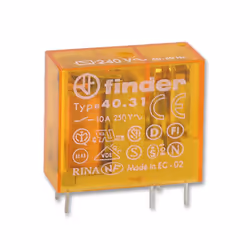 FINDER - Relay, PCB 10A SPCO 240V ac