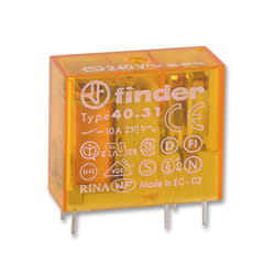 FINDER - Relay, PCB 10A SPCO 240V ac