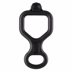 Petzl HUIT ANTIBRULURE Descender - Figure 8 Descender with Anti-Burn Grip for One or Two Rope Strands While Rappelling