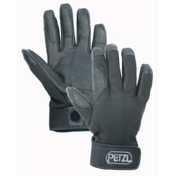 Petzl CORDEX Gloves - Lightweight  Breathable Leather Belay Gloves for Climbing and Rappelling - Black - L