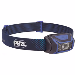 Petzl Actik Core, Headband flashlight, Blue, Plastic, Rubber, Buttons, IPX4, LED