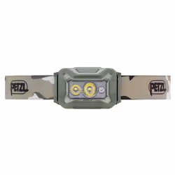 Petzl Aria 2 RGB, Headband flashlight, Camouflage, Duraluminium, Rubber, Buttons, 1 m, IP67
