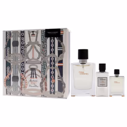 Terre Dhermes by Hermes for Men - 3 Pc Gift Set 3.3oz EDT Spray, 0.42oz EDT Spray, 1.35oz After Shave Lotion