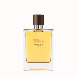 Hermes Terre d'Hermès Eau Intense Vetiver 100ml, Men, 100 ml, Non-refillable bottle, Green bergamot, Sichuan pepper, Vetiver, ...