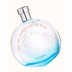 Hermes Eau des Merveilles Bleue Eau De Toilette 50ml, Women, 50 ml, Non-refillable bottle, Juniper berry, Patchouli, Mineral ...