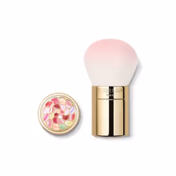 Guerlain Météorites Powder Brush, Powder brush, Rounded, Fluffy, Synthetic, Gold, Pink, White, 1 pc(s)