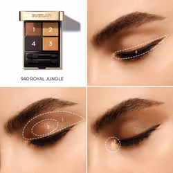 Guerlain Ombres G eye shadow 940 Royal Jungle Matte, Metallic, Pearl, Satin