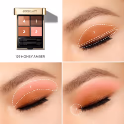 Guerlain Ombres G eye shadow 129 Honey Ambre Matte, Metallic, Pearl, Satin - Additional view 4