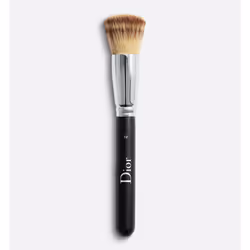 Dior Backstage Full Coverage Foundation Brush N.12, Foundation brush, Rounded, Dense, Synthetic, Black, Women