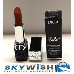 Dior Rouge Dior Lipstick in 100 Nude Look VELVET 1.5g Travel Mini Size BNIB