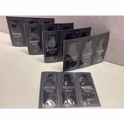 Dior Sauvage Mens Skincare Trio Sample. Cleanser 3ml, Toner 2ml, Serum 2ml 5x