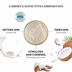 Embryolisse Exfoliating Face Scrub Powder - Facial Cleanser that Exfoliates  Tones and Softens the Skin - With Coconut & Milk Powder - for A - Additional view 4